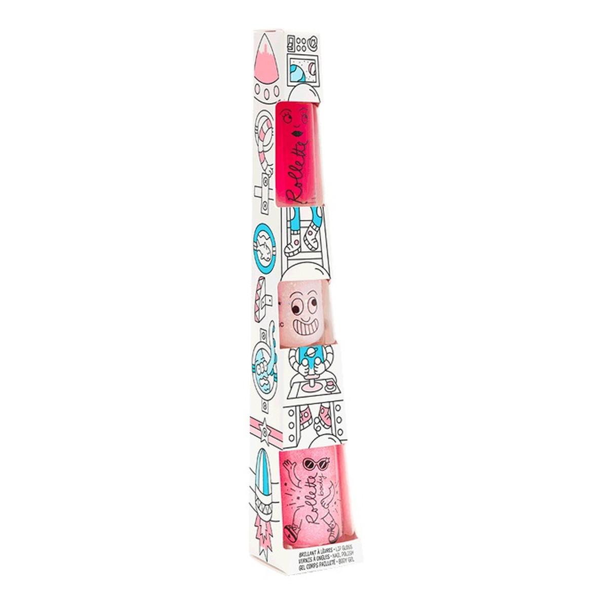 Nailmatic Kids Dream Rocket Zestaw do makijażu dla dzieci 3szt.
