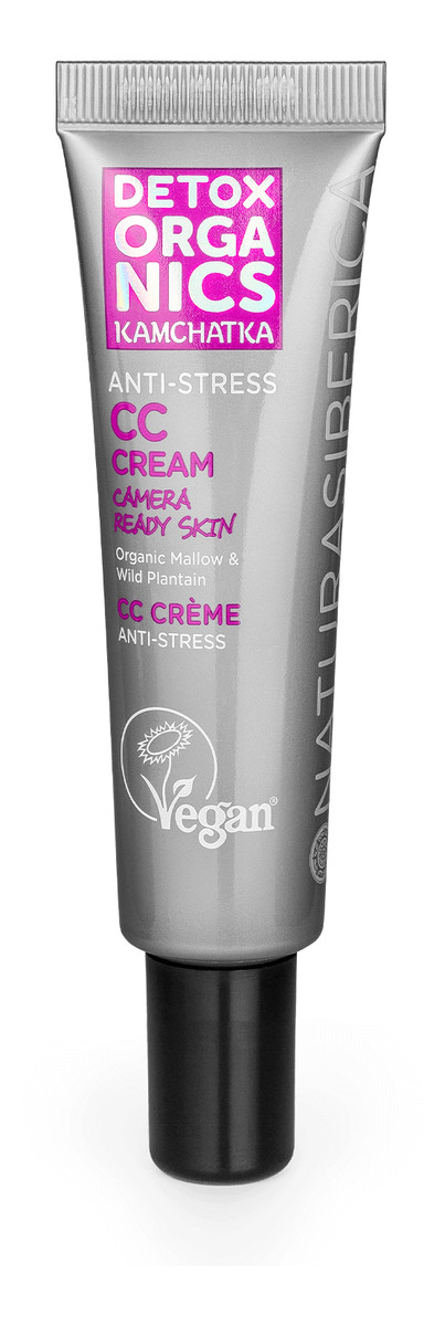 Organiczny Krem CC do twarzy wygładzający koloryt Detox Organics Kamchatka