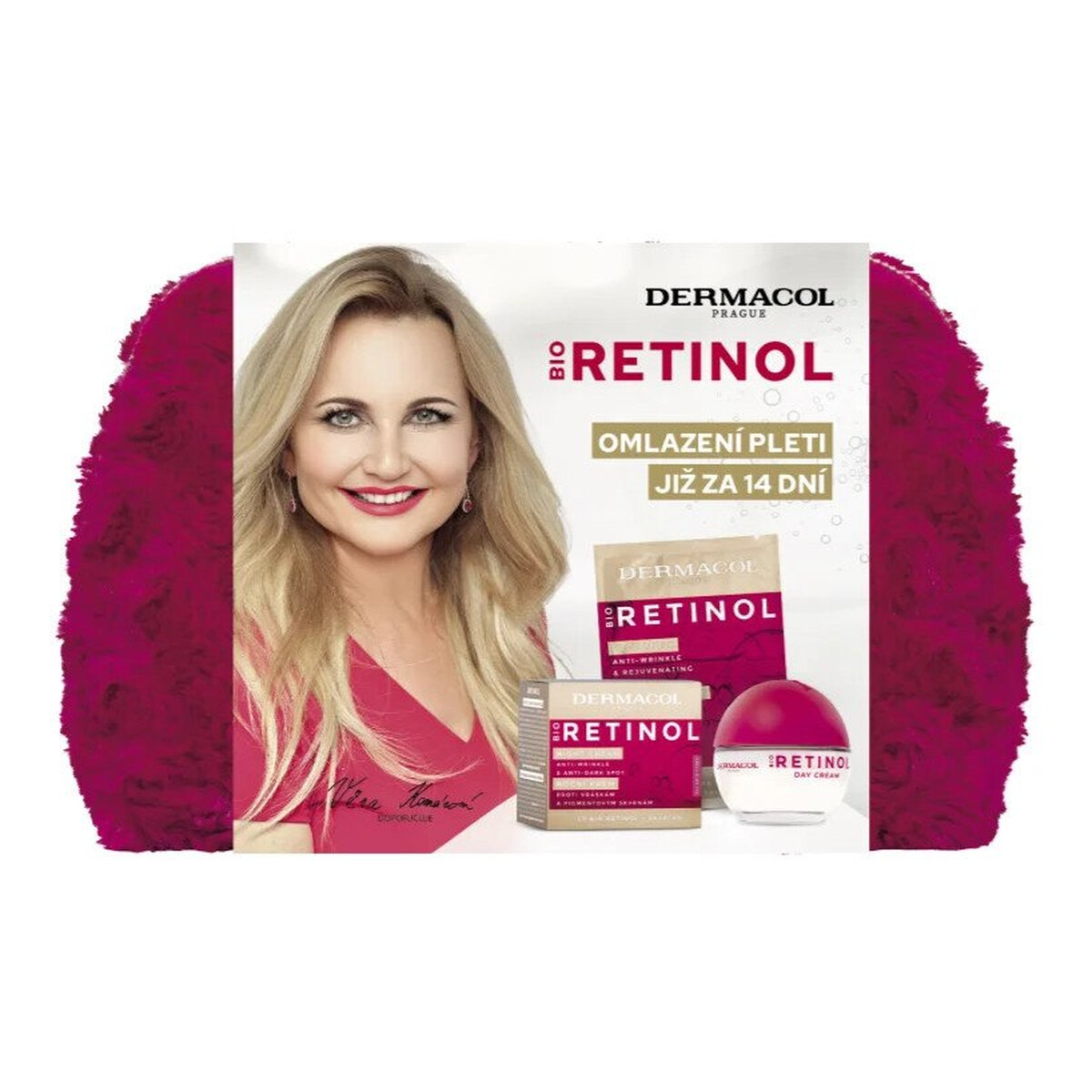 Dermacol Bio Retinol Zestaw krem na dzień 50ml + maska do twarzy 2x8ml + krem na noc 50ml
