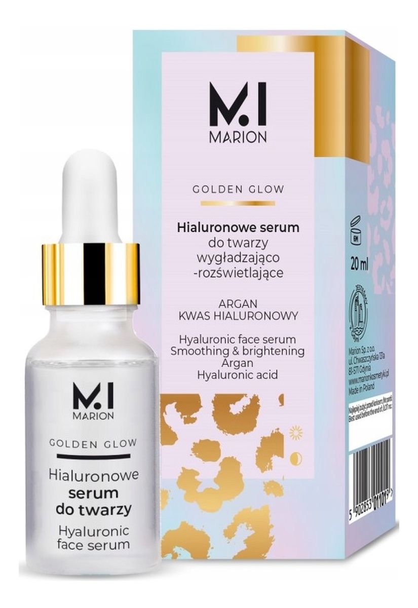 Golden glow hialuronowe serum do twarzy wygładzająco-rozświetlające
