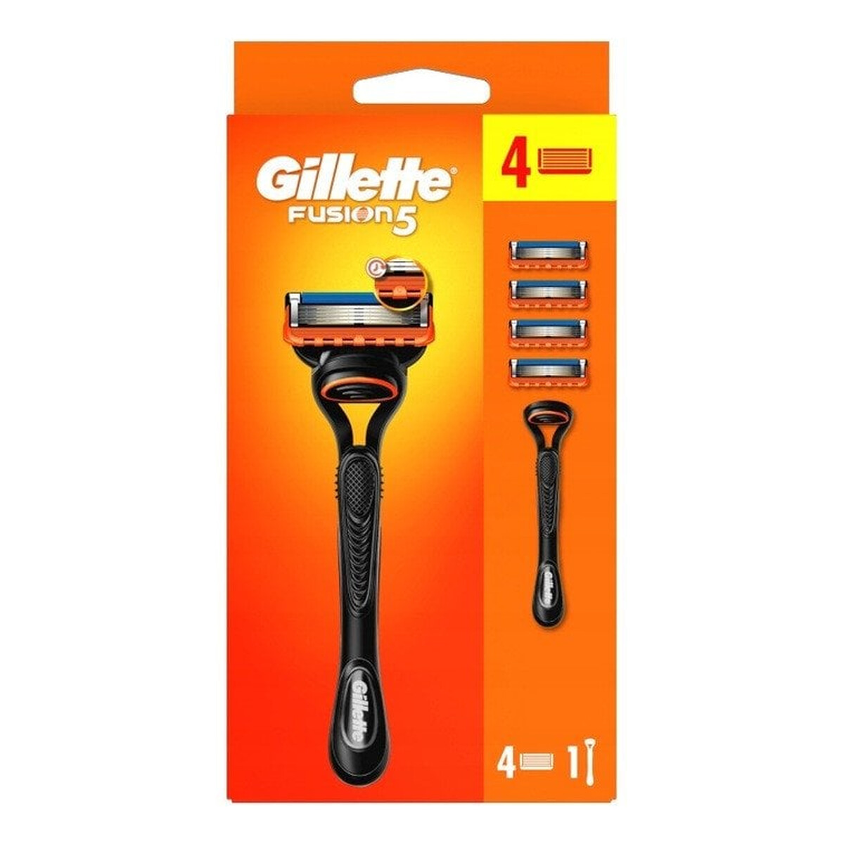 Gillette Fusion 5 Maszynka na wkłady do golenia 4 wkłady