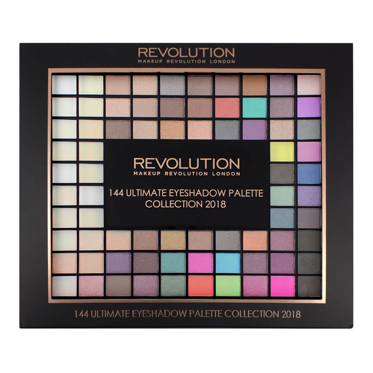 Makeup Revolution COLLECTION 2018 Paleta Ultimate Eyeshadow Palette Zestaw 144 Cieni Do Powiek 116g