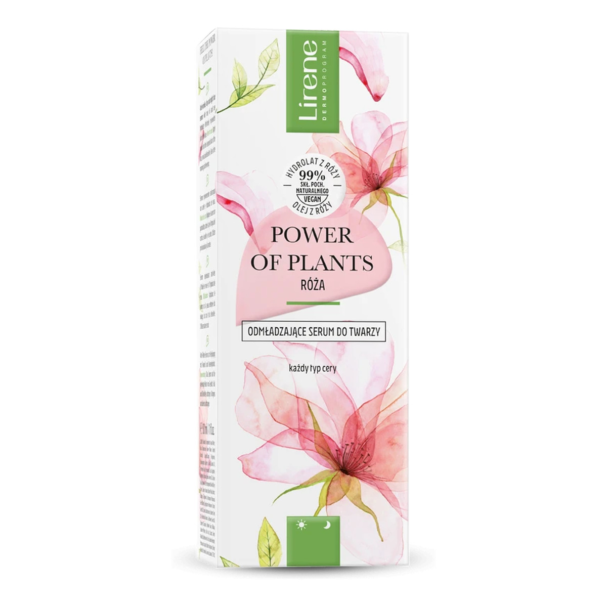 Lirene Power of Plants Odmładzające serum do twarzy Róża 30ml