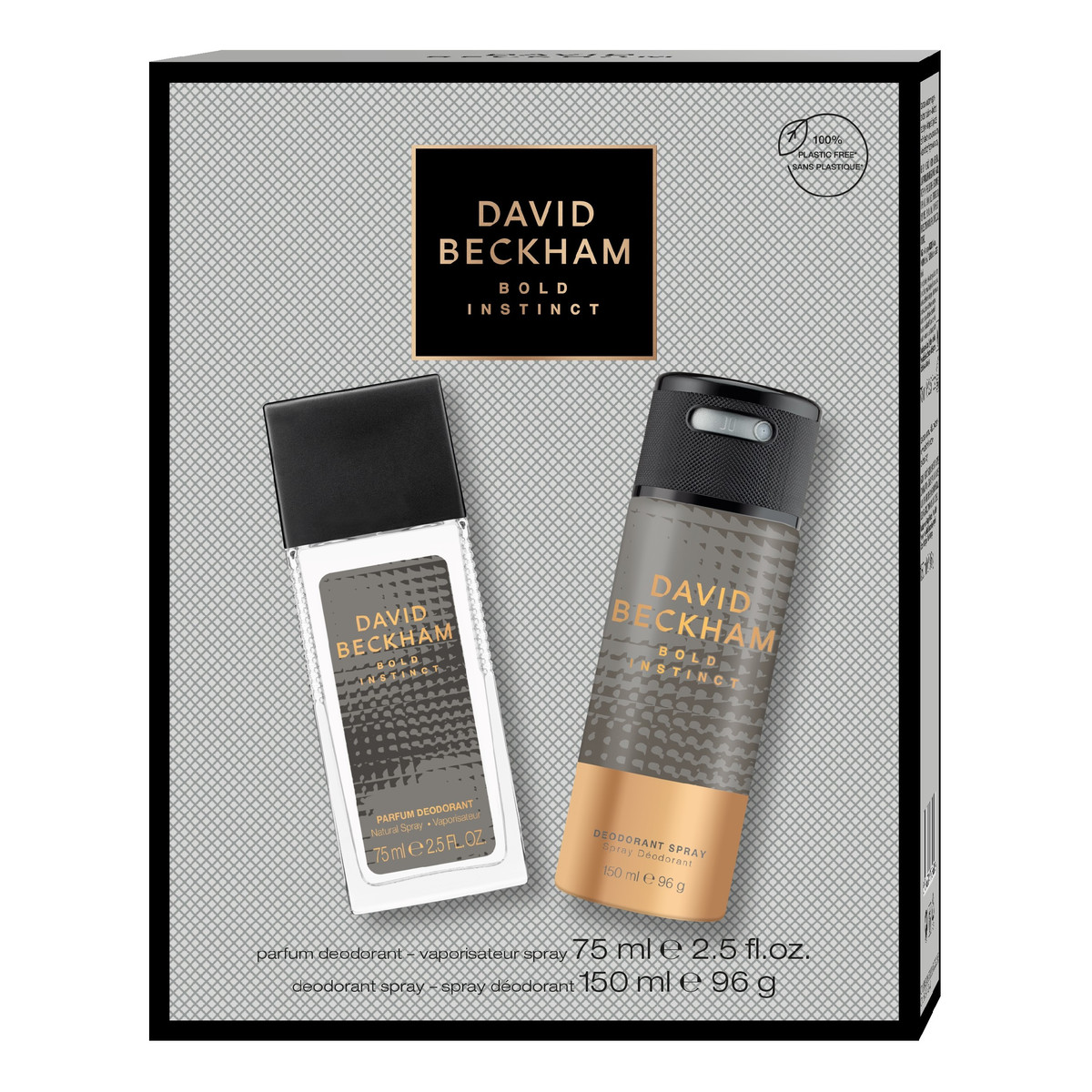 David Beckham Bold Instinct Zestaw prezentowy dezodorant spray + deo atomizer