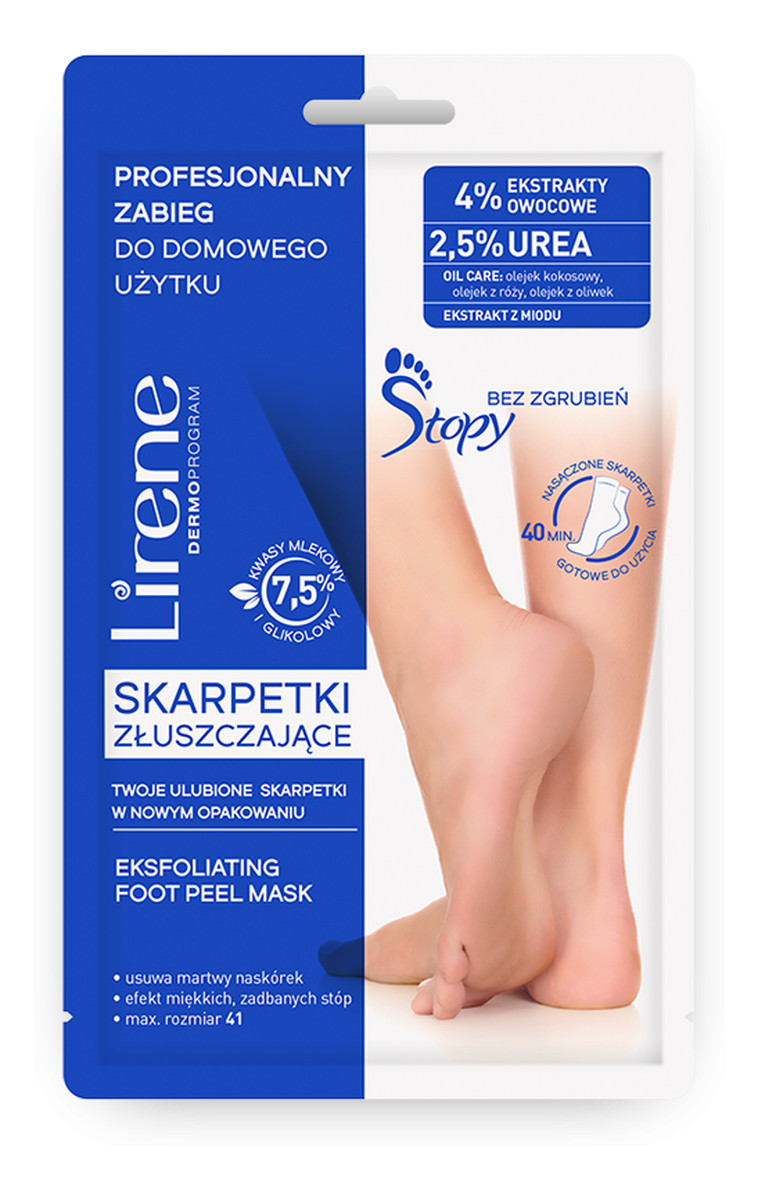 Złuszczająca Maska do Stóp w Postaci Skarpetek