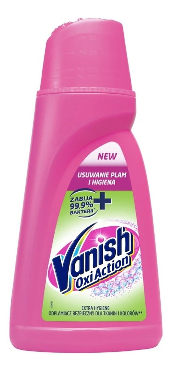 Oxi action extra hygiene dezynfekujący odplamiacz do tkanin w płynie