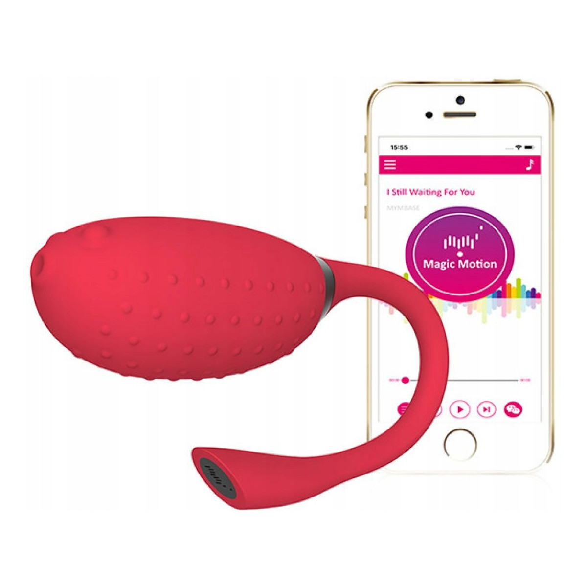 Magic Motion Fugu smart wearable vibrator wibrator typu jajko sterowany aplikacją red