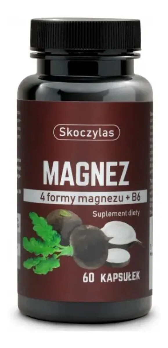 Magnez z wit.B6 czarna rzepa suplement diety 60 kapsułek