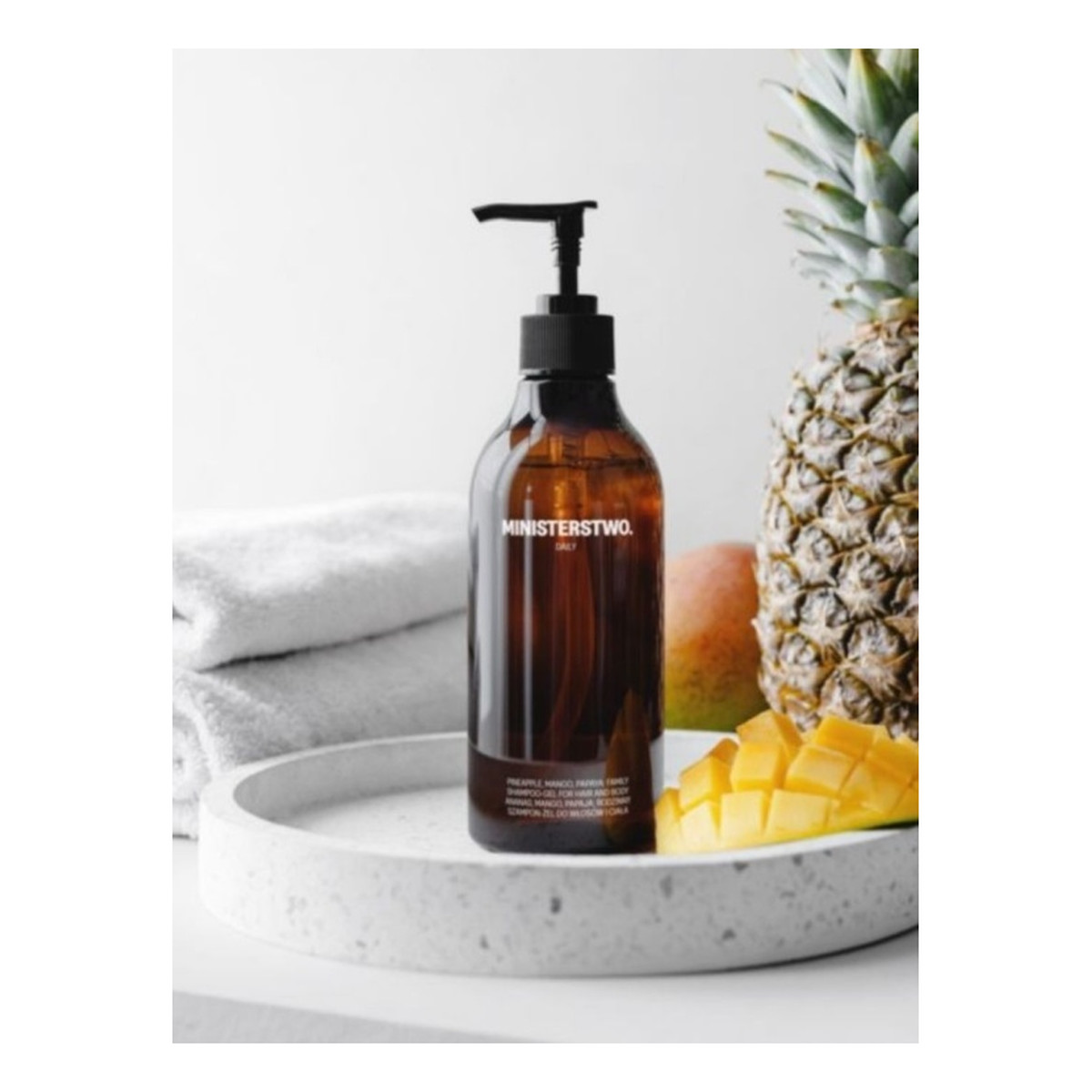 Ministerstwo. Daily szampon - żel rodzinny 3w1 do rąk, ciała i włosów ananas mango papaja 400ml