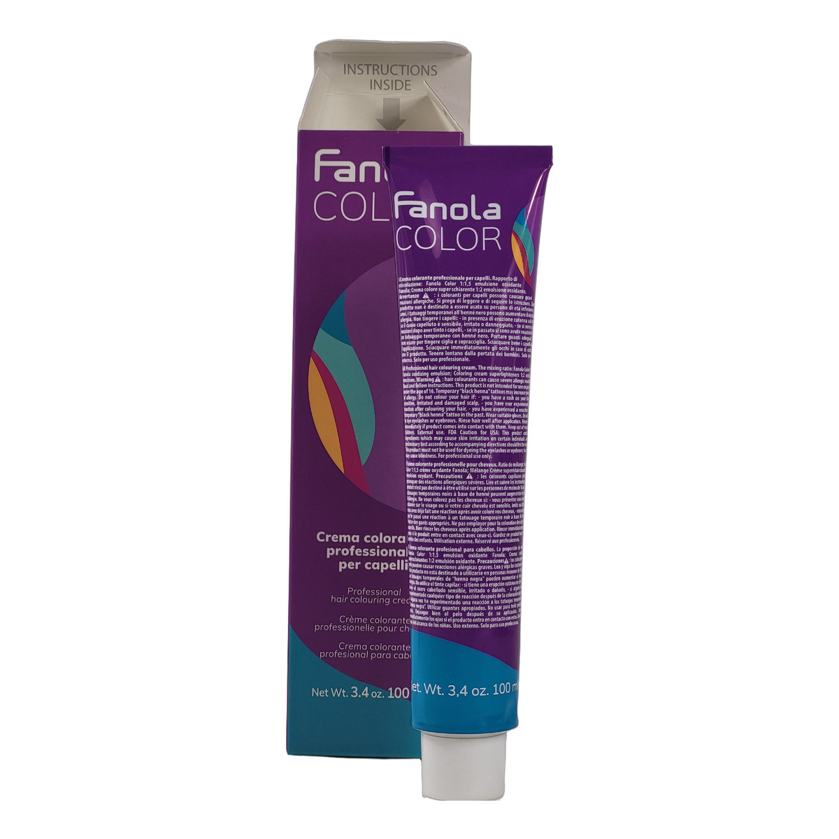 Fanola Color Krem koloryzujący Farba do włosów 10.14 Almond 3x100ml