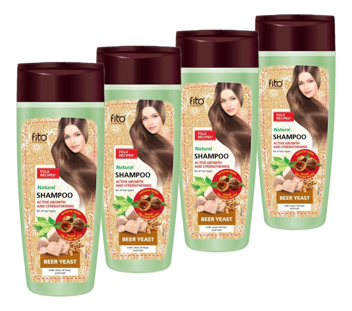 Szampon do włosów aktywny wzrost i wzmocnienie 4x270ml