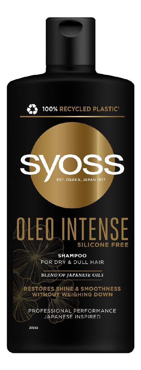 Oleo intense szampon do włosów suchych i matowych przywracający blask i miękkość