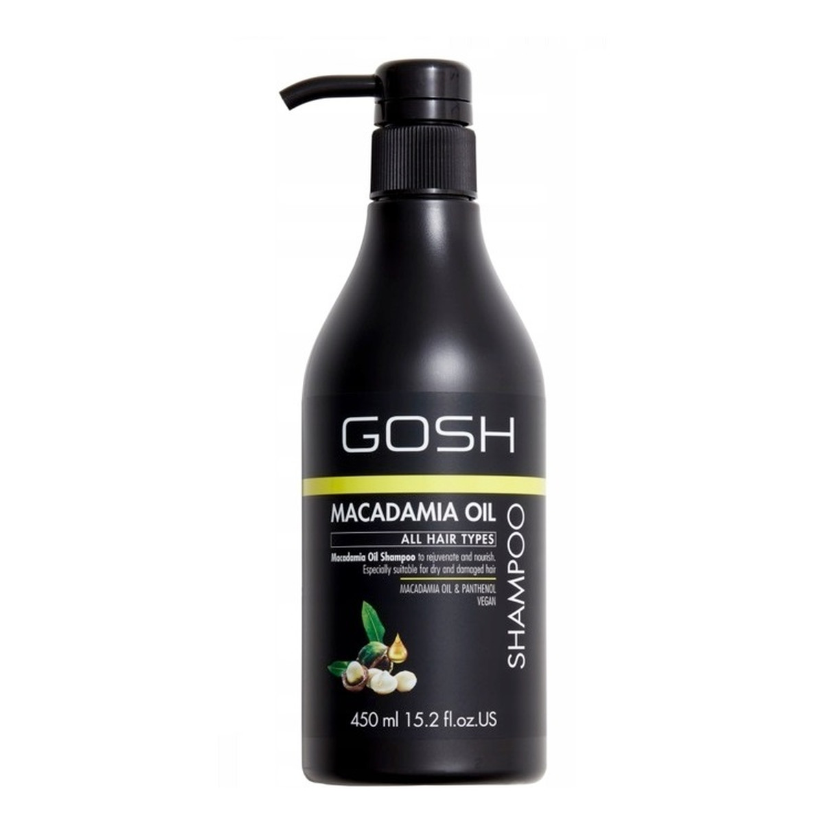 Gosh Macadamia oil szampon do włosów z olejem macadamia 450ml