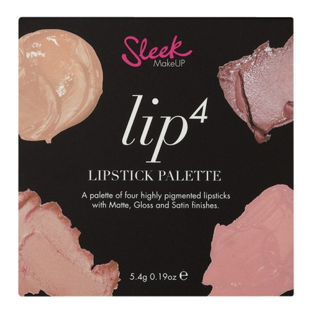 Sleek MakeUP Lip 4 Palette Paleta Do Makijażu Ust 5ml