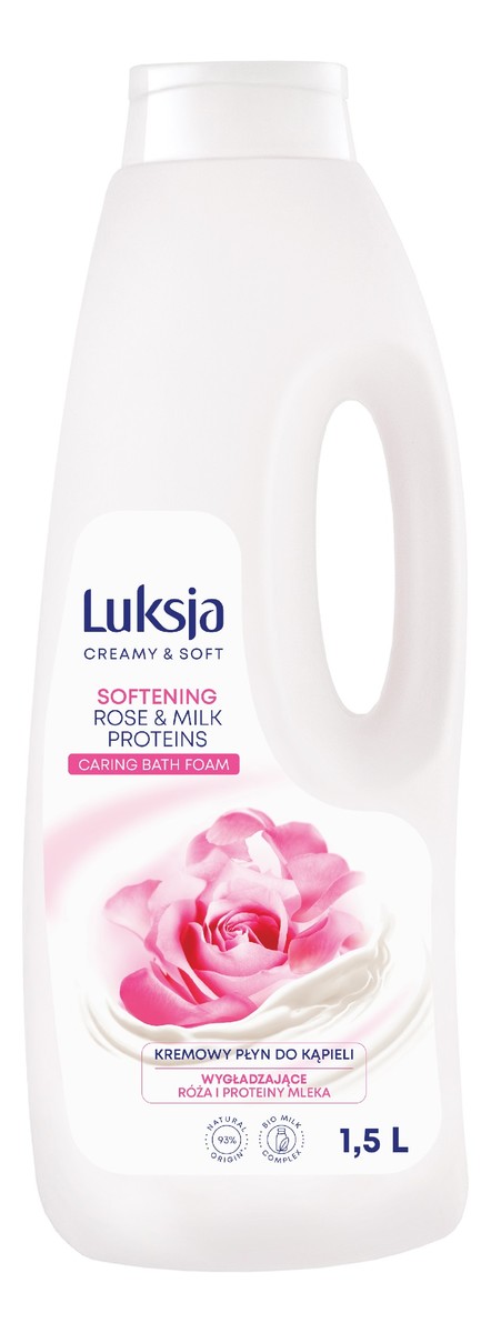 Kremowy płyn do kąpieli softening-rose & protein milk