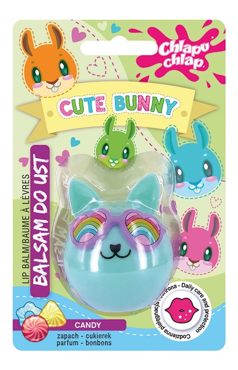 Balsam do ust cute bunny-zapach cukierkowy 1szt