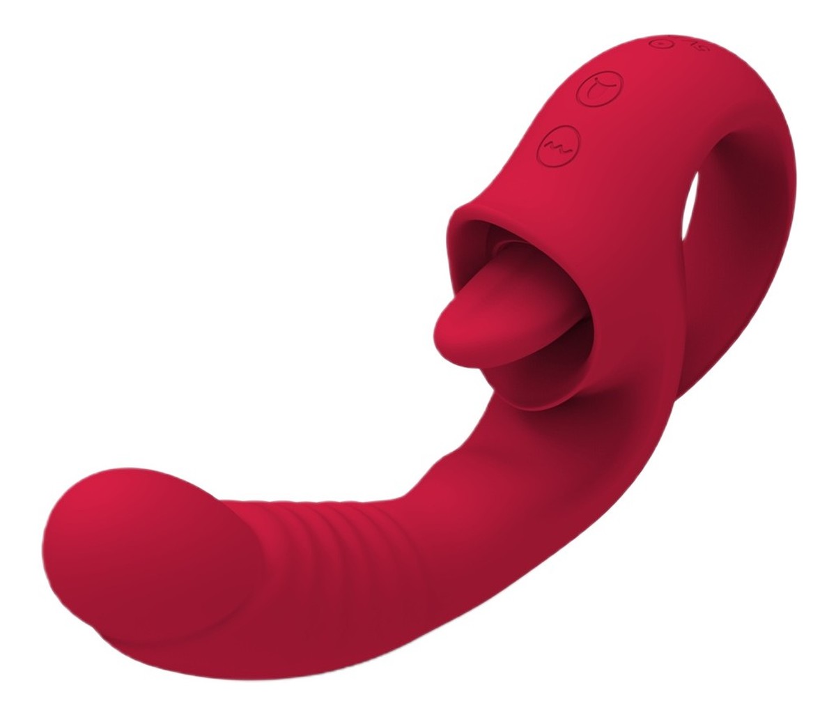 Licking vibrator wibrator z języczkiem red