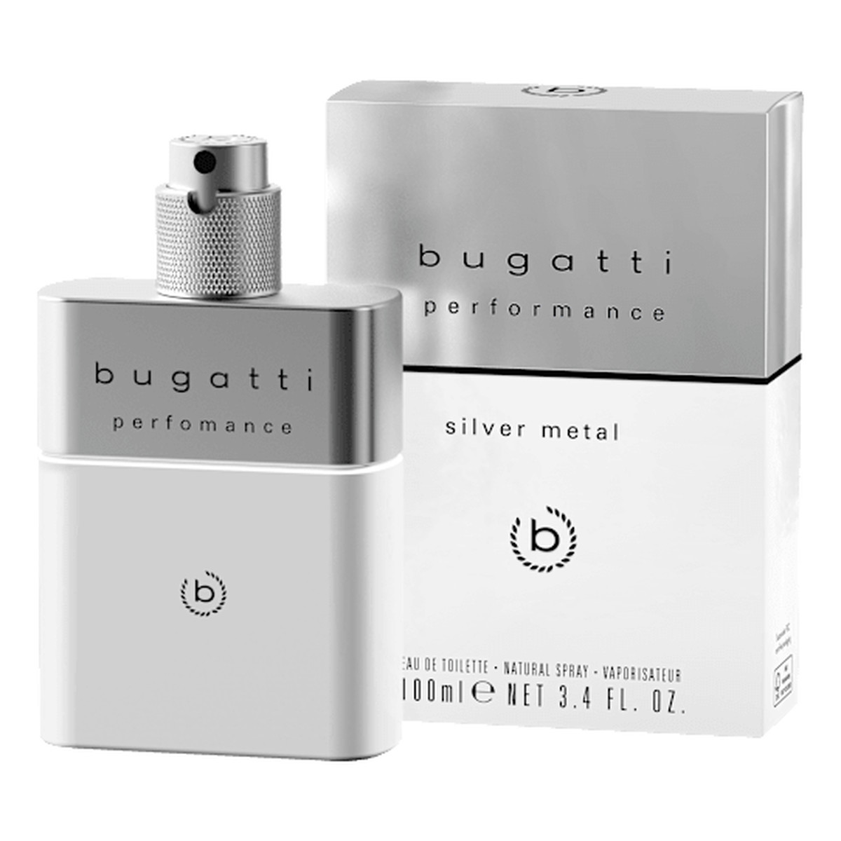 Bugatti Performance Silver Metal Woda toaletowa dla mężczyzn 100ml