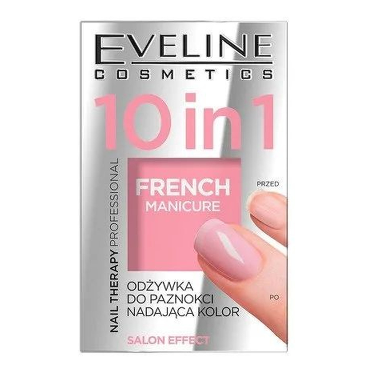 Eveline Nail Therapy Odżywka do paznokci 10w1 nadająca kolor French Manicure 5ml