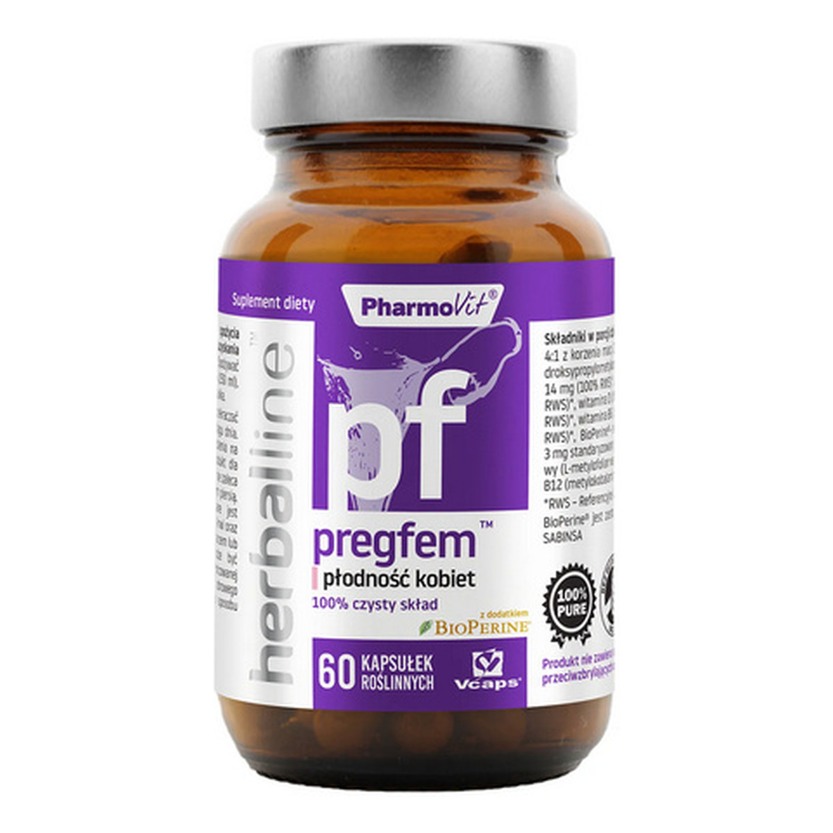 Pharmovit Pregfem Płodność Kobiet suplement diety 60 kapsułek