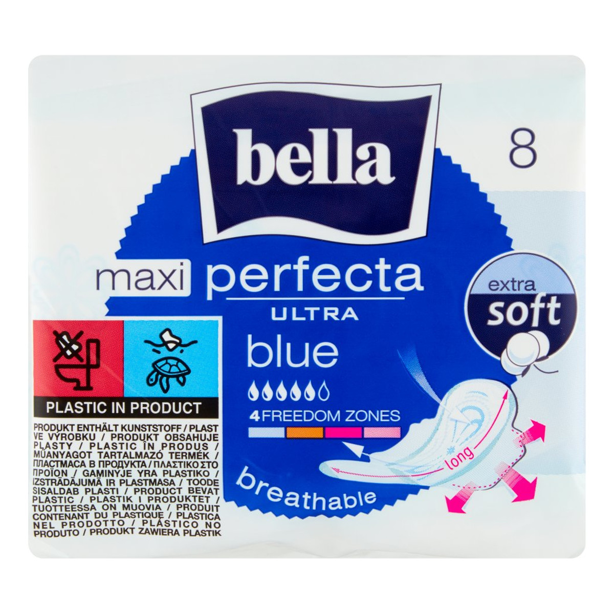 Bella Ultra Maxi Blue Perfecta Podpaski 8 Szt.