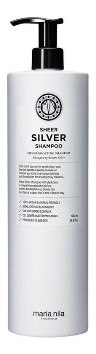 Sheer silver shampoo szampon do włosów blond i rozjaśnianych