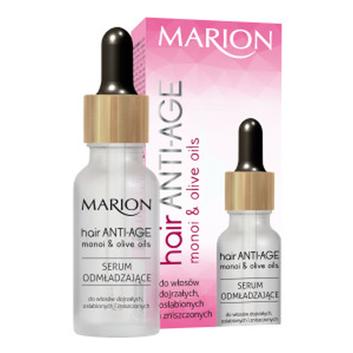 Marion Hair Anti-Age Monoi&Olive Oils Serum Odmładzające Do Włosów 18ml