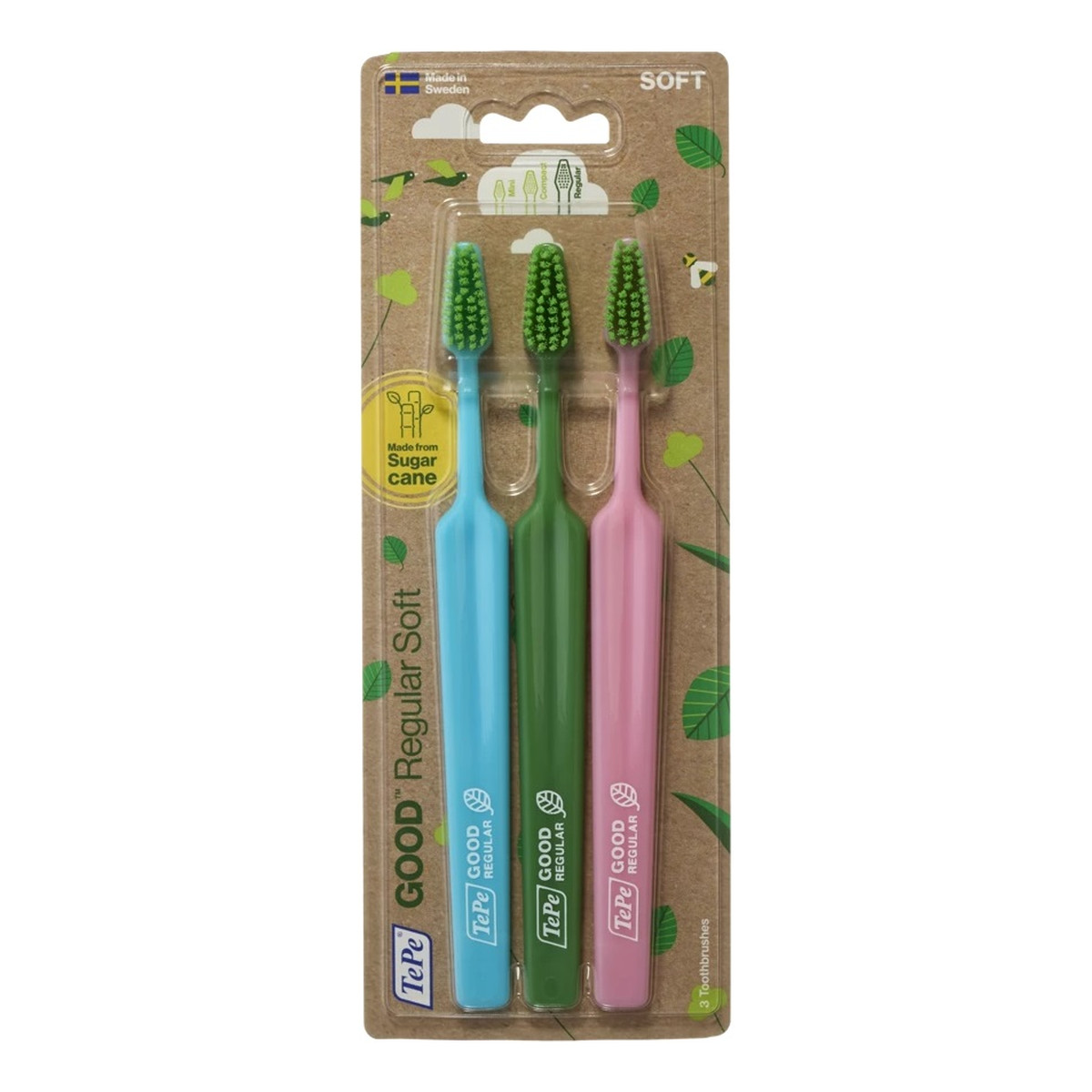 Tepe GOOD Regular Zestaw szczoteczek do zębów soft 3szt