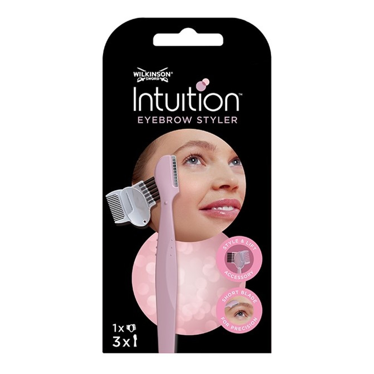 Wilkinson Intuition eyebrow styler maszynka do stylizacji i regulacji brwi z wymiennymi ostrzami