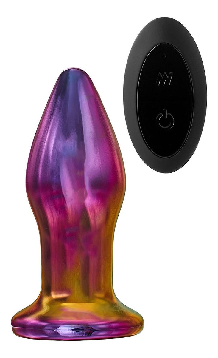 Glamour glass remote vibe plug szklany korek analny