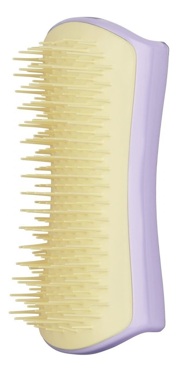 Small detangling dog grooming brush szczotka do rozplątywania i pielęgnacji sierści liliac yellow
