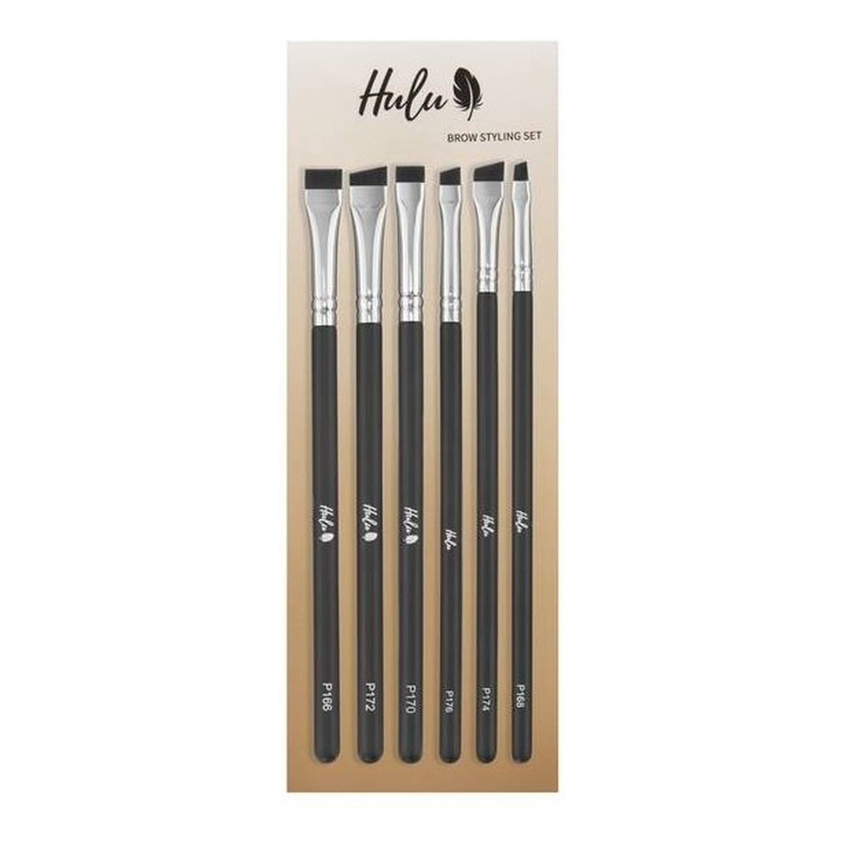 Hulu Zestaw 6 szt pędzli do brwi Brow Styling Set