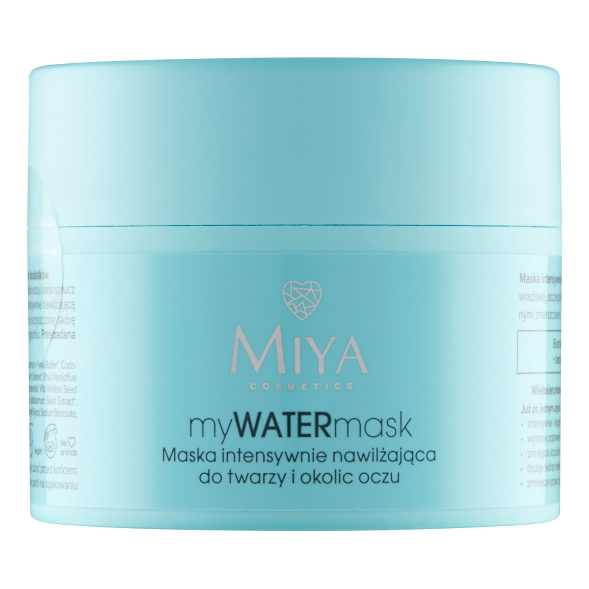 Miya Cosmetics Mywatermask maska intensywnie nawilżająca do twarzy i okolic oczu 50ml