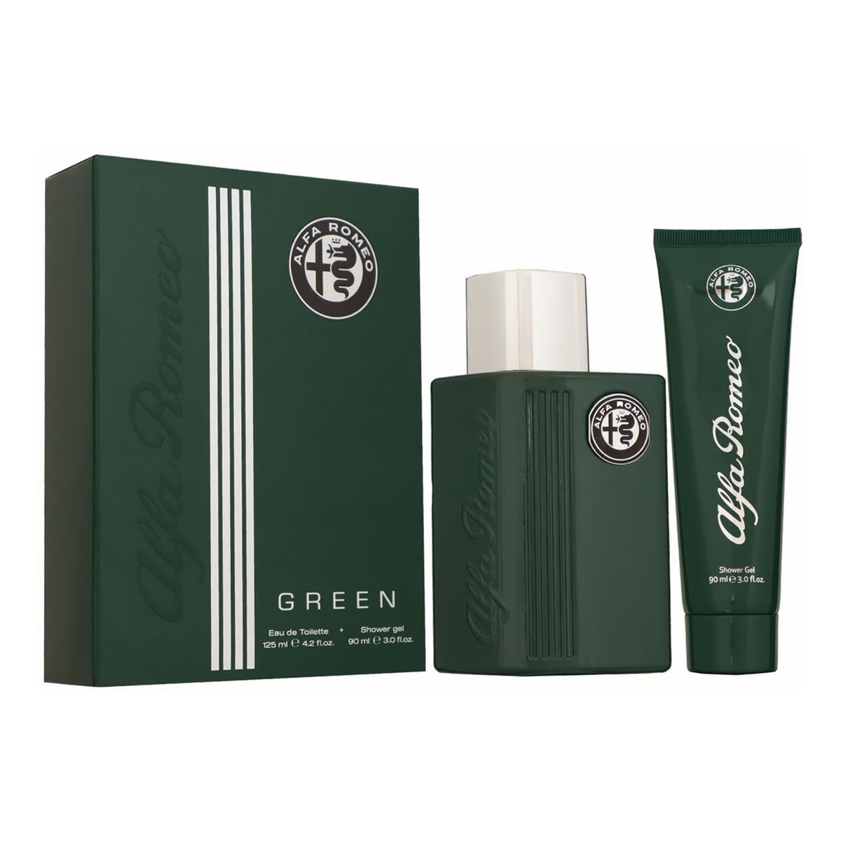 Alfa Romeo Green zestaw woda toaletowa spray 125ml + żel pod prysznic 90ml