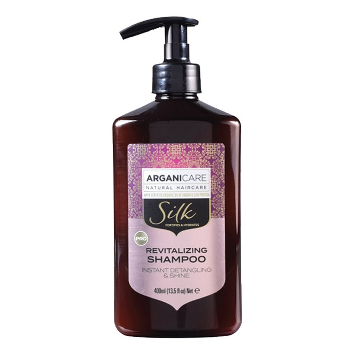 Arganicare Silk szampon do włosów z jedwabiem 400ml