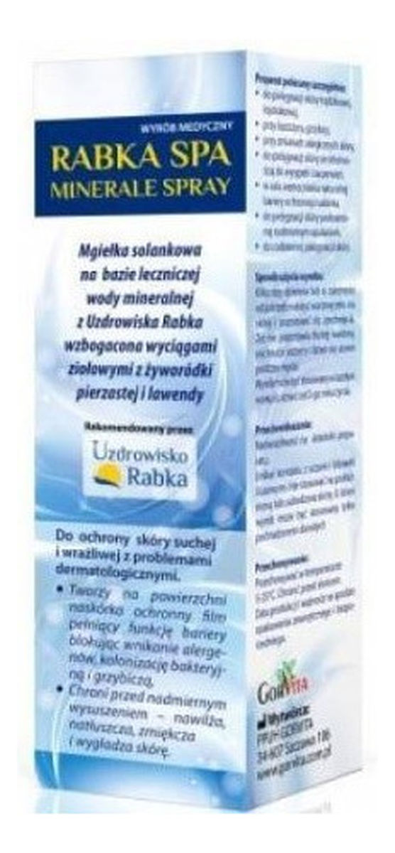 Rabka Spa Minerale Spray mgiełka solankowa do ochrony skóry suchej i wrażliwej