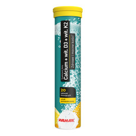 Calcium + witamina d3 + witamina k2 suplement diety 20 tabletek musujących