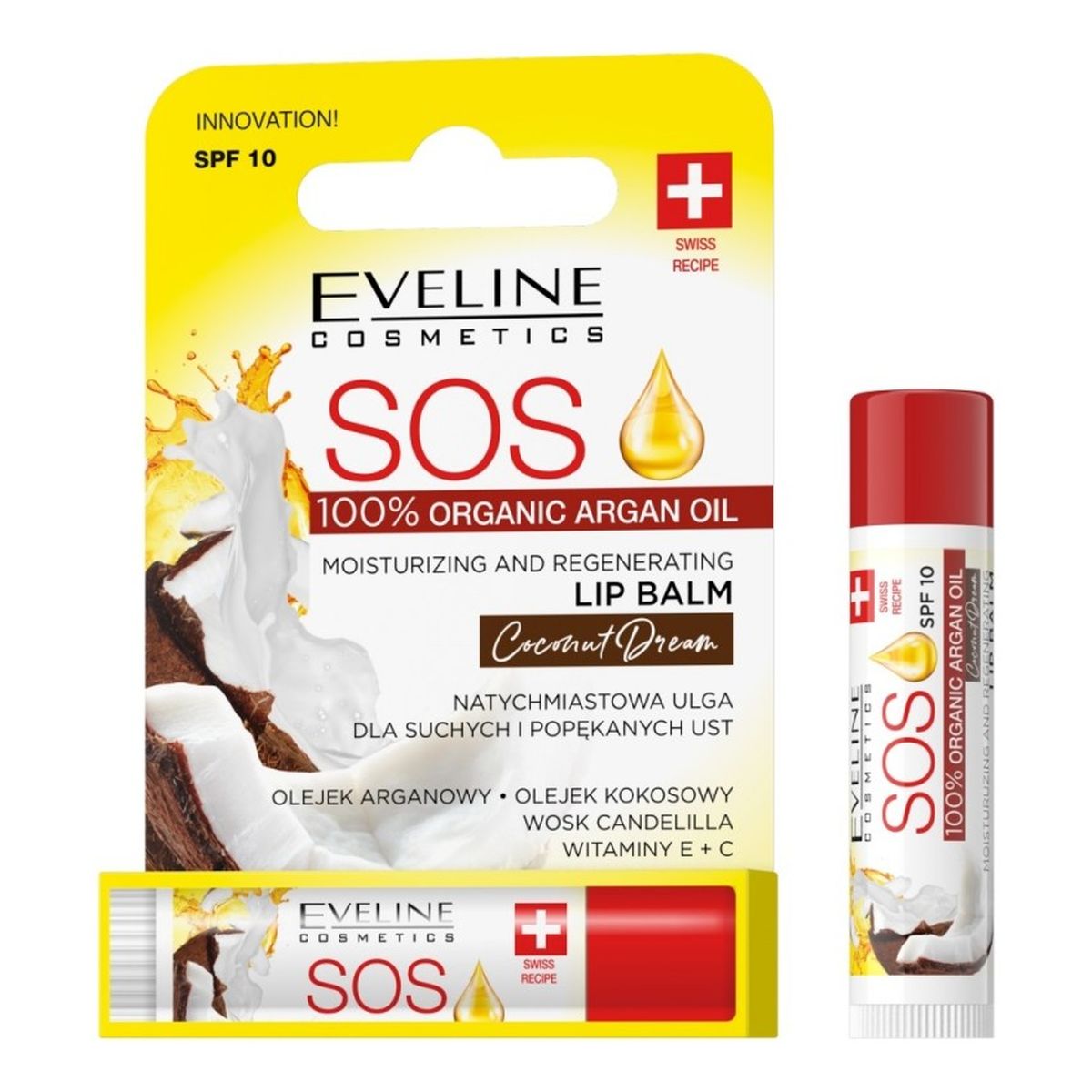 Eveline SOS Pomadka ochronna Coconut Dream