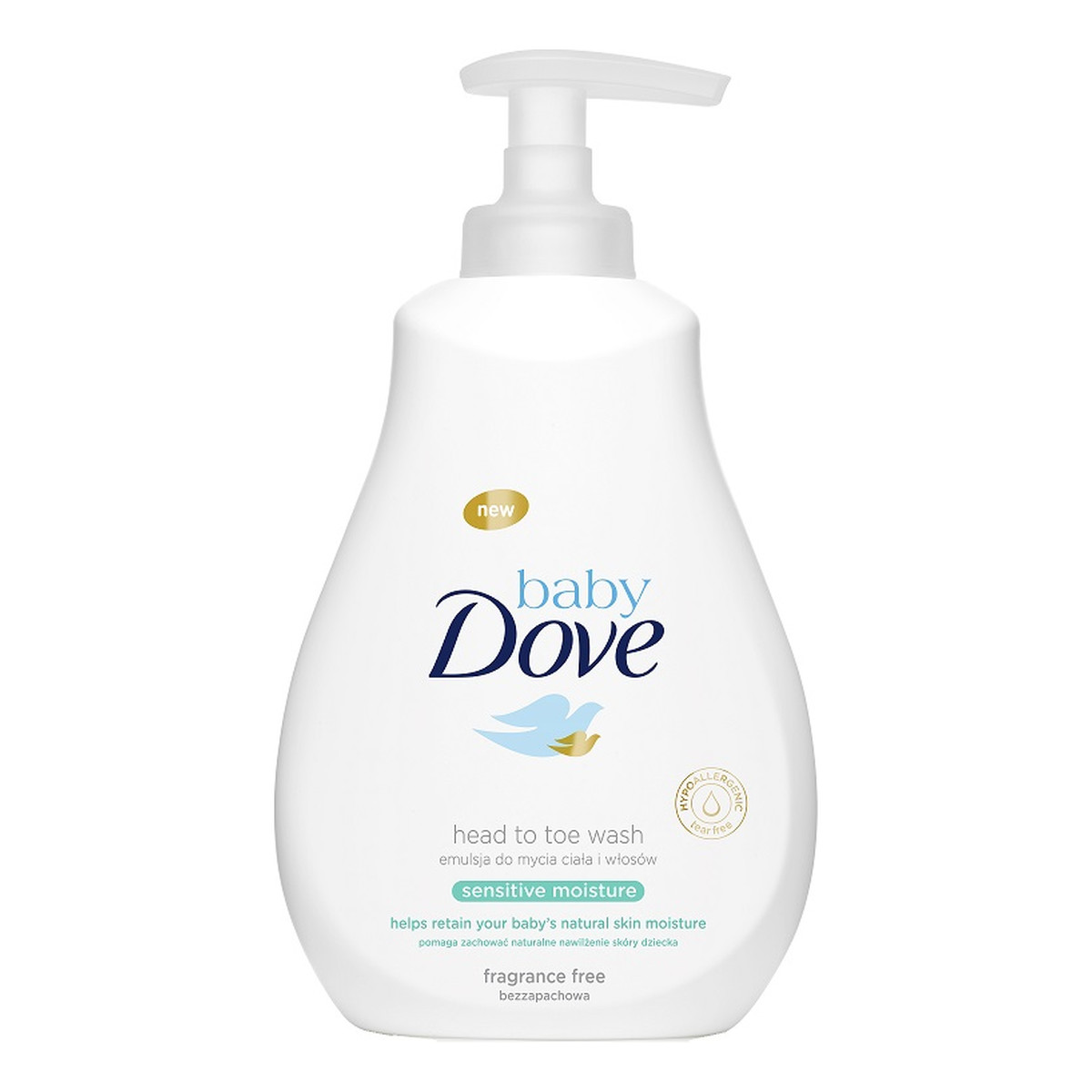 Dove Baby pianka do mycia ciała i włosów dla dzieci 400ml
