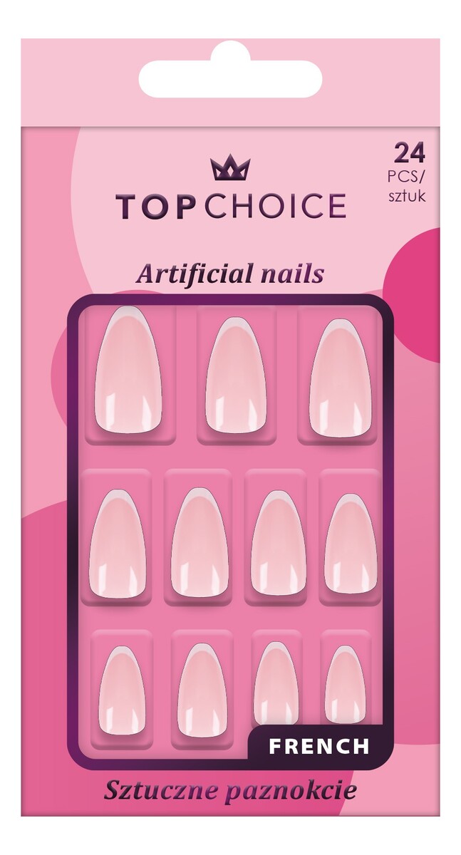 Sztuczne paznokcie Long Almond Frech