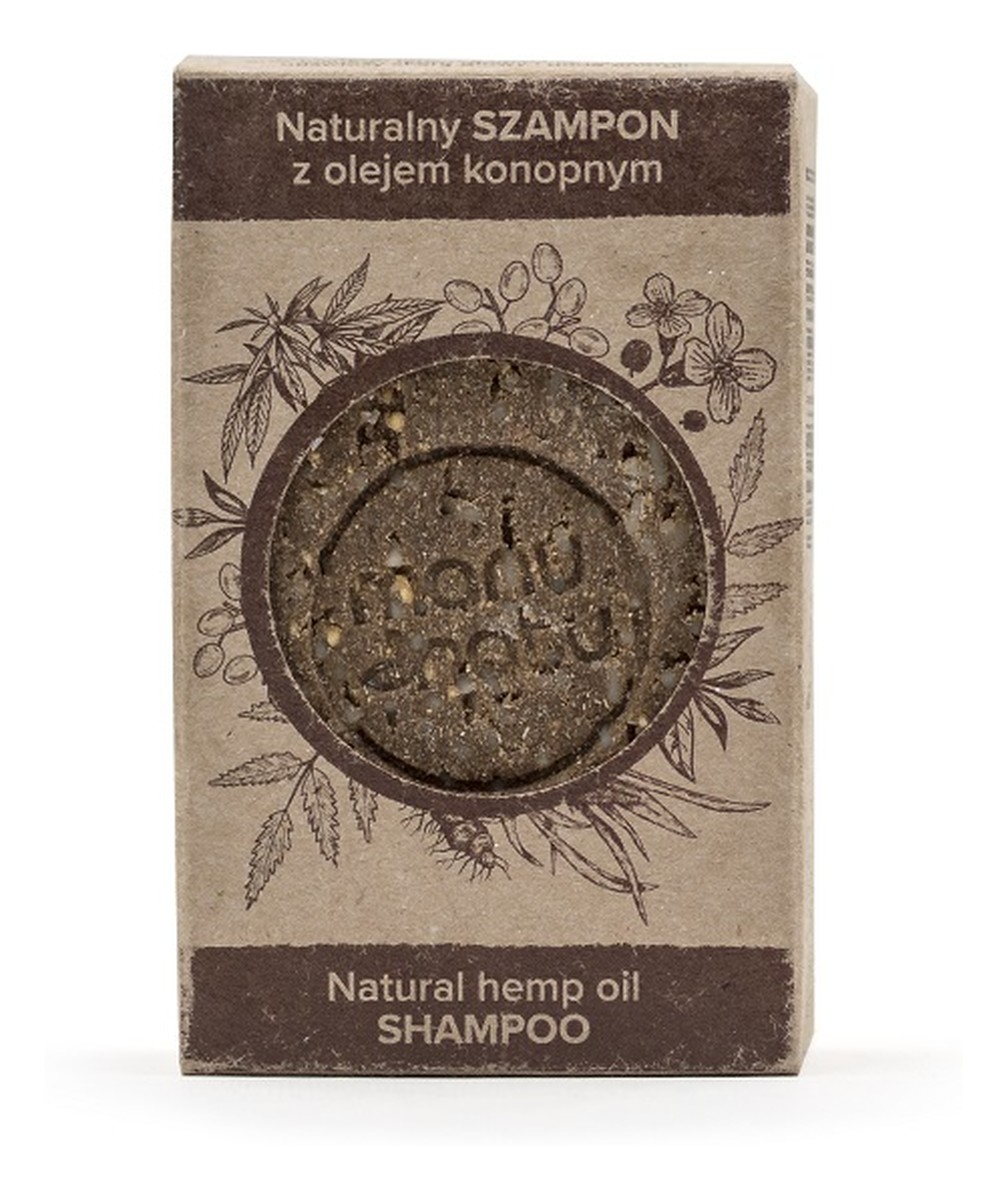Natural hemp oil shampoo naturalny szampon w kostce z olejem konopnym