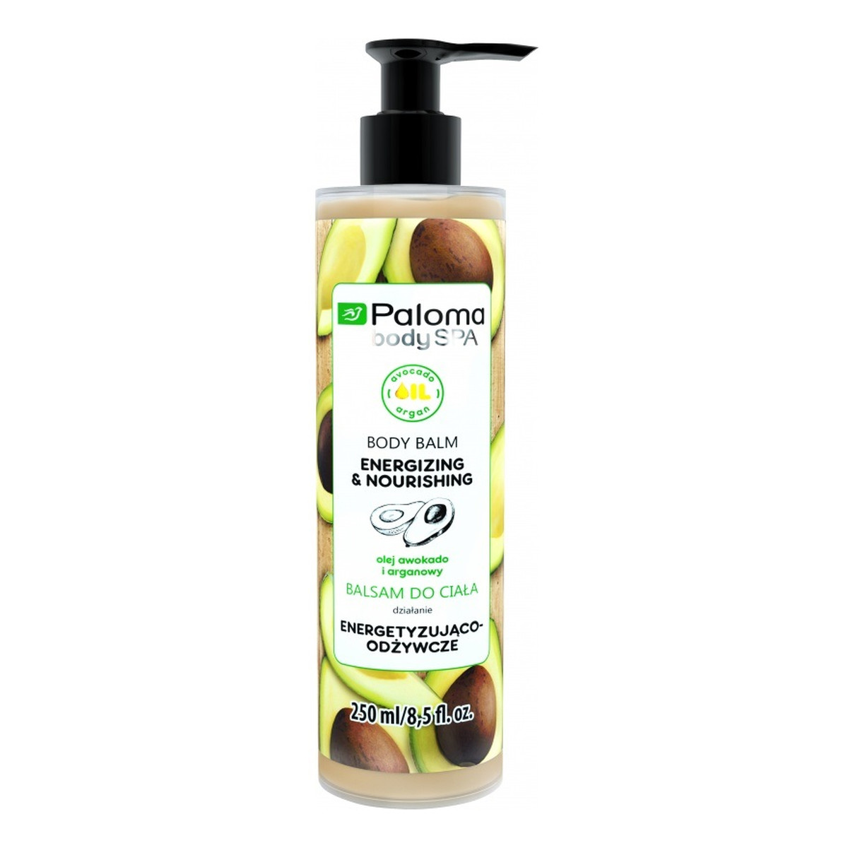 Paloma Body Spa Body Balm Energizing &amp; Nourishing balsam do ciała energetyzująco - odżywczy olej awokado i arganowy 250ml