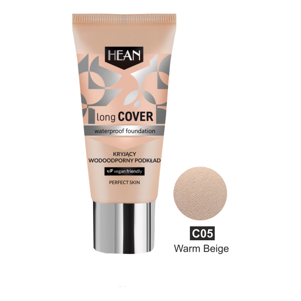 Hean Long Cover Kryjący wodoodporny podkład do twarzy 30ml