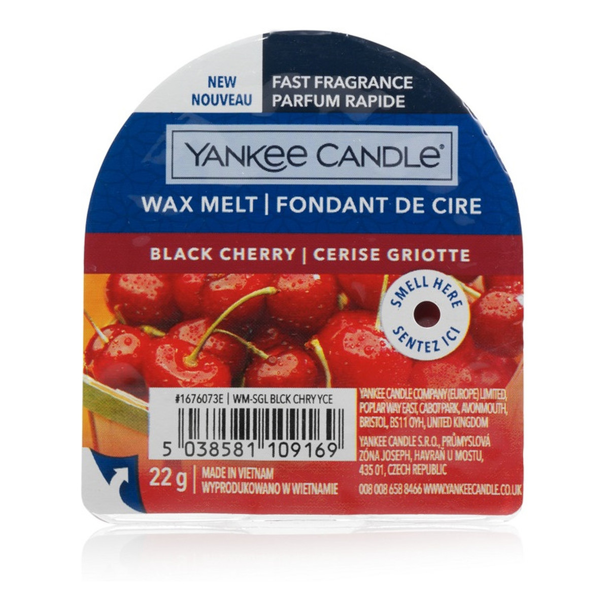Yankee Candle Wax melt wosk zapachowy black cherry 22g
