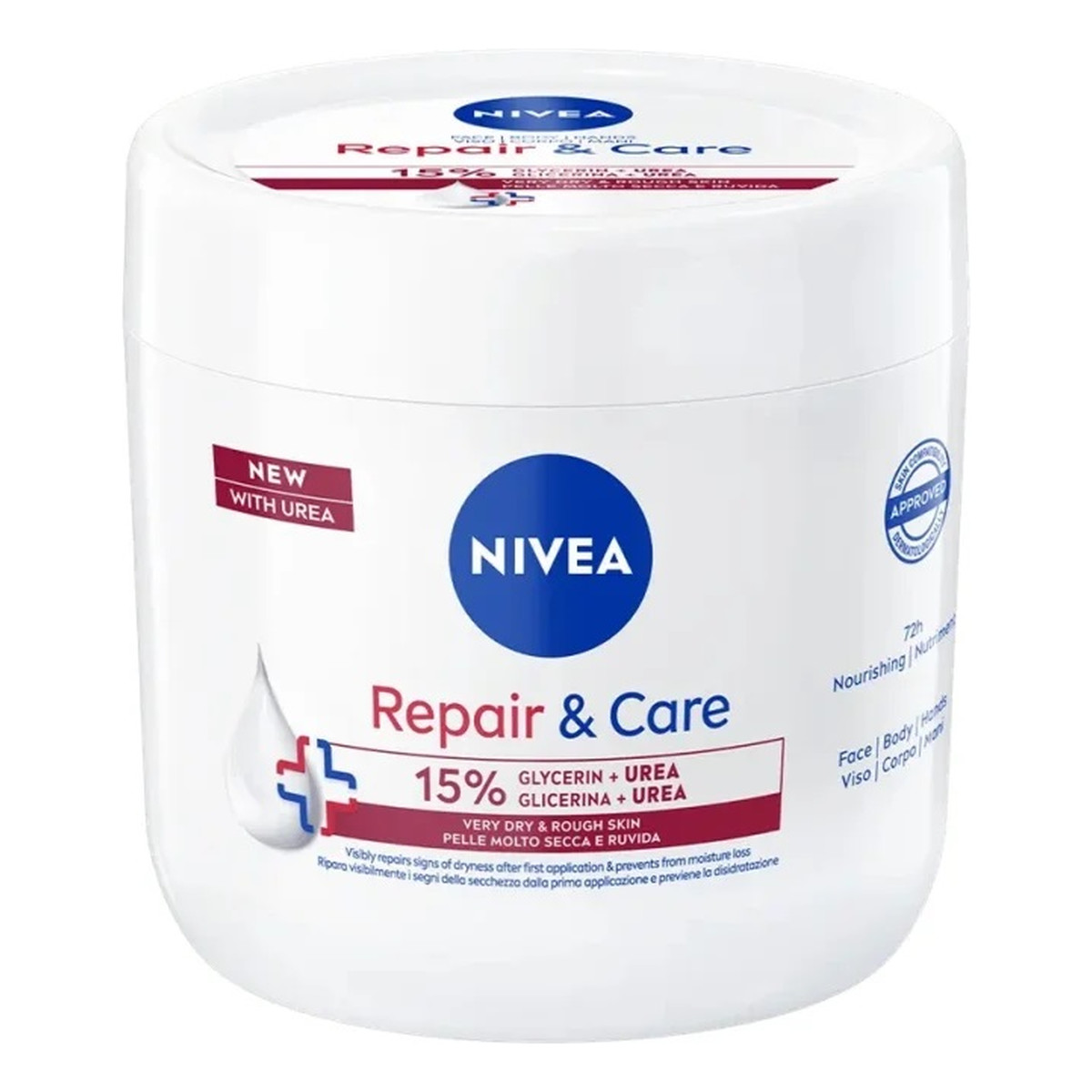 Nivea Repair Care Krem nawilżająco-regenerujący z mocznikiem 400ml