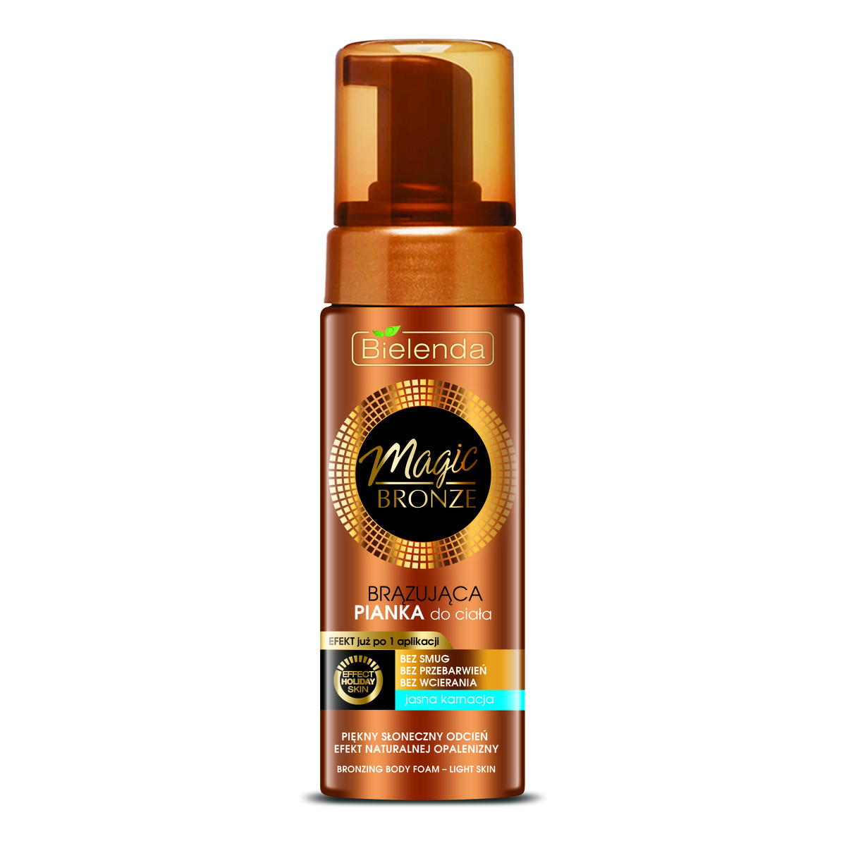 Bielenda Magic Bronze Brązująca Pianka Do Ciała Jasna Karnacja 150ml