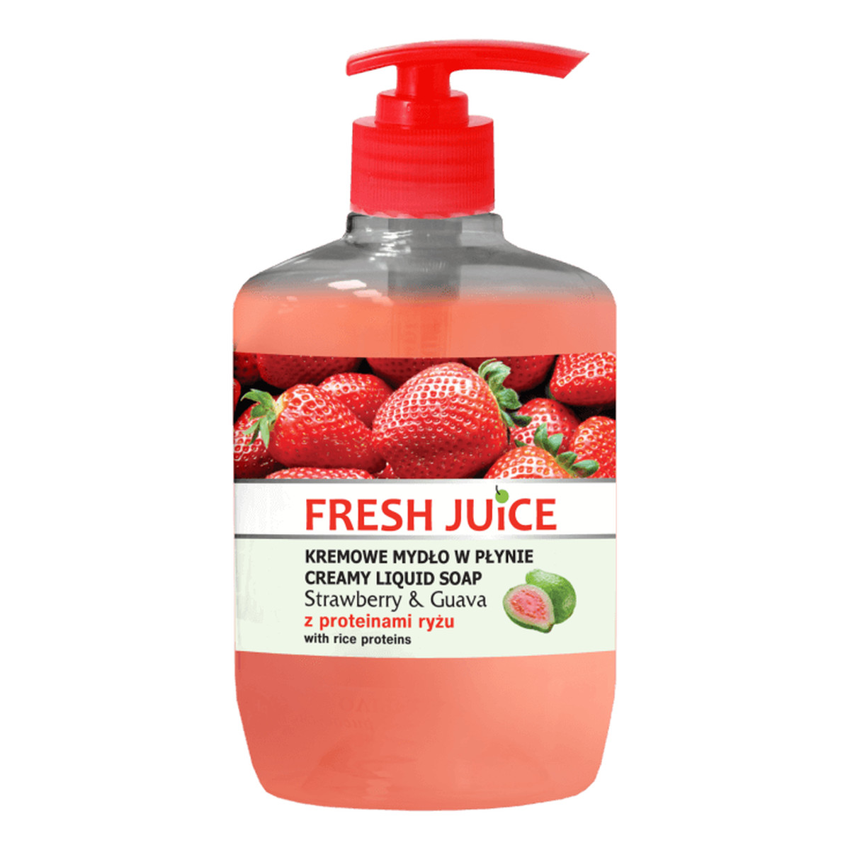 Fresh Juice Strawberry & Guava Kremowe mydło z proteinami ryżu 460ml