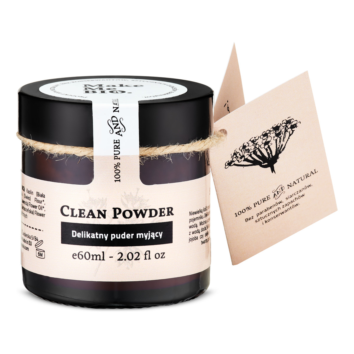 Make Me Bio Clean Powder Delikatny Puder Myjący 60ml
