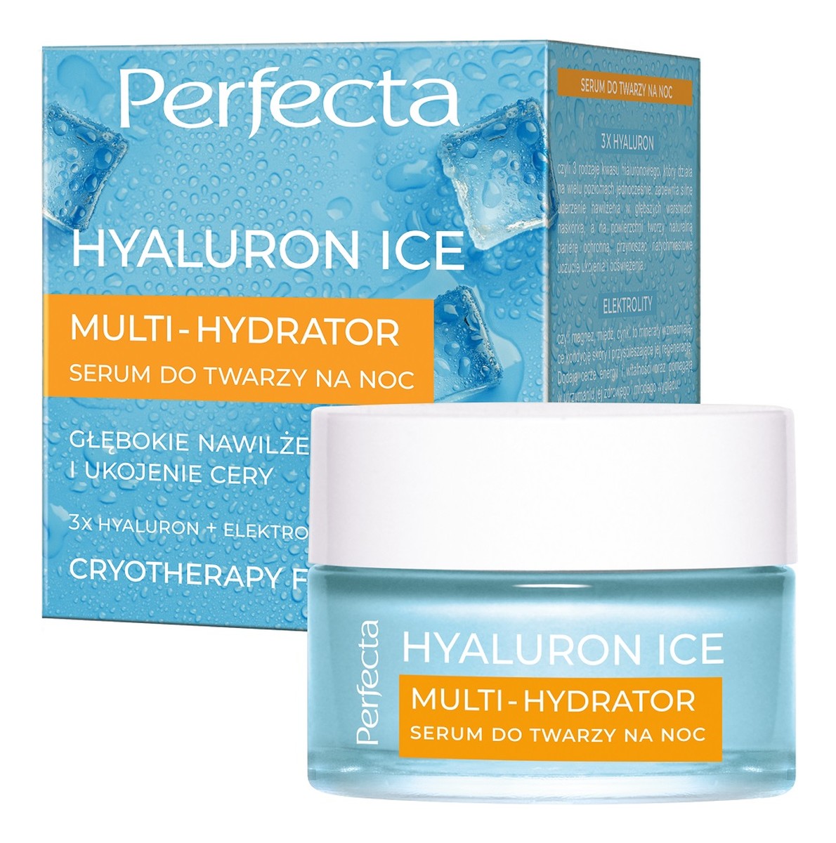 Hyaluron ice multi-hydrator serum do twarzy na noc