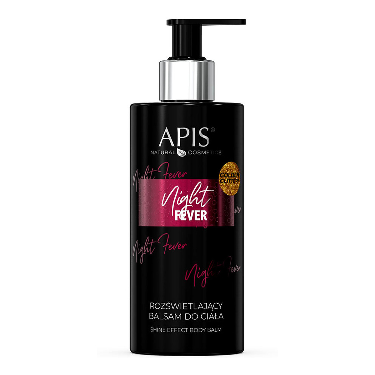 Apis Night Fever Zestaw świąteczny Nawilżający żel do mycia ciała 300ml + Rozświetlający balsam do ciała 300ml